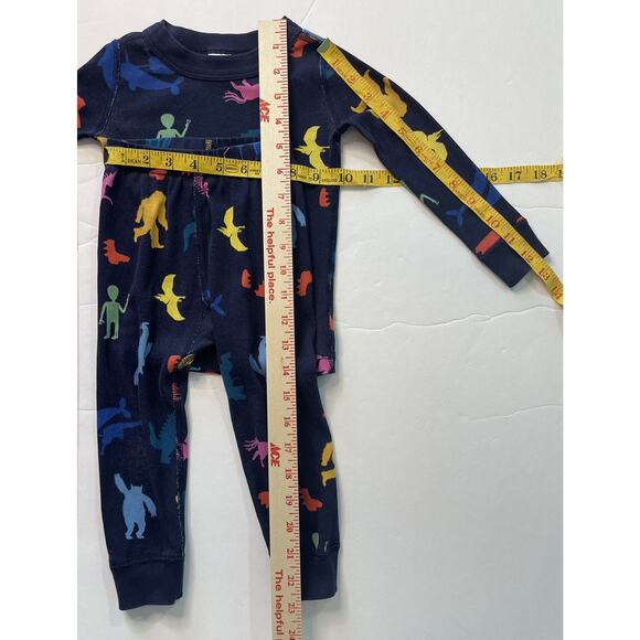📍Hanna Andersson Organic Legendary Critters Pajamas 2 80/85cm - Picture 8 of 9